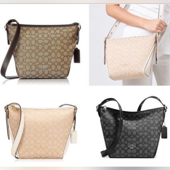 🔥SOLD🔥🆕🌺COACH🌺 Ladies Small Signature Jacquard Canvas Shoulder Bag - Picture 16 of 16